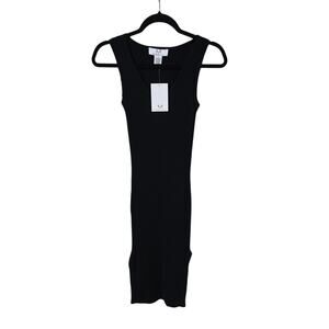 Magaschoni Black Sleeveless Midi Dress Womens Size Small NWT